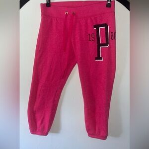 Victoria's Secret Kids Pink Sweatpants with Bold Print